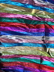 Multicolor Metallic Fabric By the Yard 40″ Wide