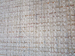 Off White Tan Pink Blue Rust Upholstery Mingled Linen Cot. Blend Fabric 14 Yds