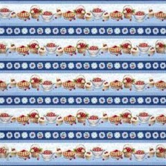 Sweet Cherry Cotton Fabric Lot Cupcakes Border Stripe By The Yard