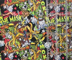 Custom 100% Cotton Woven Fabric The Mask Movie By the 1/4 yard 9×56