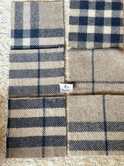 WOOL Charm Pack LOT 84 Squares! Assort PLAIDS-CHECKS-STRIPES- HERRINGBONE 5 inch