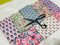 50 Mix Charm Pack Cotton Squares Patchwork Quilting Fabric Bundle Scraps Lot
