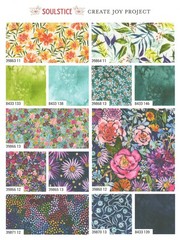 Soulstice Moda Charm Pack 42 100% Cotton 5-inch Precut Cotton Fabric Squares