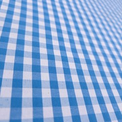 1/4″ TURQUOISE BLUE GINGHAM PRINT POLY COTTON FABRIC CHECK 58″ BY THE YARD