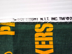 NFL Green Bay Packers Fabric 1 Yard Piece 100% Cotton New 58″ Wide