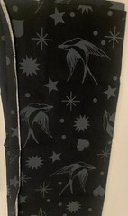 Lot Of 3 Black & White Fabrics Plus 5 FQ Birds Stripes – 4 Yards Free Spirit