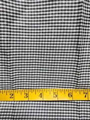 Black/white small gingham fabric 4.5 yards x 44″ – unbranded