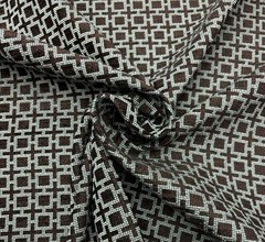 KRAVET SQUARE ADDITION CHOCOLATE BROWN GROSPOINT VELVET FABRIC BY YARD 51″W