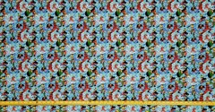 NARUTO UZUMAKI BLUE SPLASH ANIME 1 YARD FABRIC ( 36″ X 58″ ) BRAND NEW