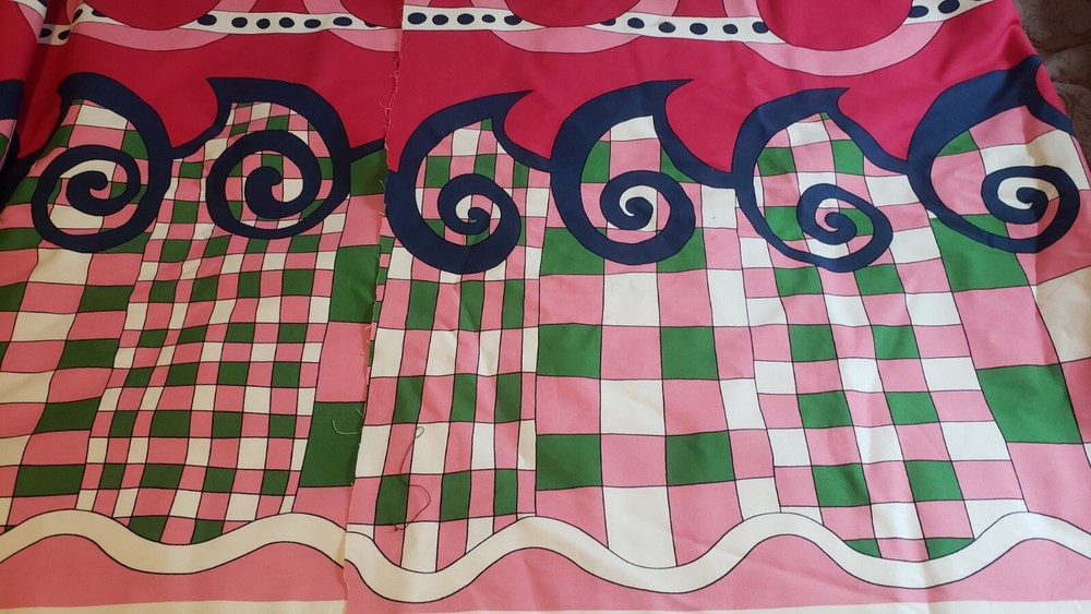 IKEA Home Decor Fabric Cilla Ramnek 2006 Geometric Abstract RARE FIND 6 Yards