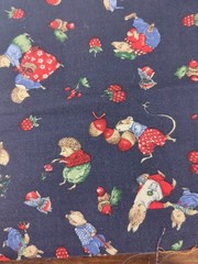 12 Fabric Scraps multicolor various patterns