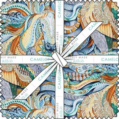 SQUARES 10″ Layer Cake RHAPSODY Boho Horse Abstract 42 pcs Cotton Fabric