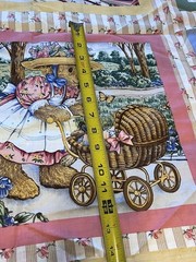 Teddy Bears E. Blumgart by Linda Griffith French Country Fabric Rare 42×31