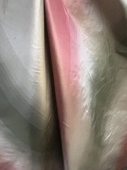 Striped TAFFETA Silk . 100% silk. Sold By the yard.