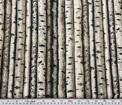 Birch Tree Timeless Treasures Cotton Fabric Remnant 9″ x 43″