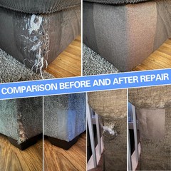 Azobur Sofa Repair Patch, 6 Piece Microfiber Patches, Self Adhesive Fabric Patch
