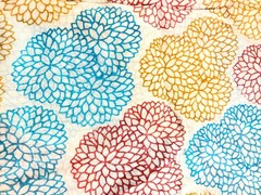 Fabric Multicolor Geometric Pattern 58 x 44 inch