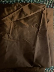 Fabric 4 pieces Lining type material Satin & taffeta feel red brown blac VINTAGE