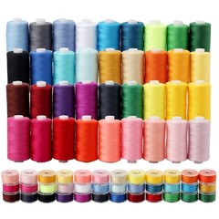 72Pcs Bobbins Sewing Threads Kit 36 Colors 500 Yards colourful