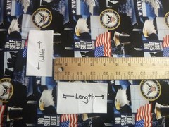 Military – US Navy Cotton Fabric (44″ Wide x 36″ long)