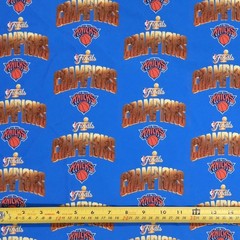 NY KNICKS CHAMPIONS 2026 VER 2 – 1 YARD FABRIC ( NOT COTTON OR COTTON BLEND)