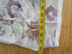 Etamine Paris Pastel Floral Print Fabric Cotton Or Blend 84″L x 60.50″W