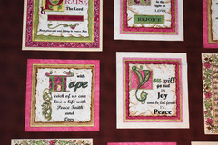 Quilt Blocks Bible Verses Cotton Fabric OOP Religious Classic Inspirational