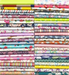 50 Precut 8″ x 8″ Cotton Fabric Squares – Ideal for Quilting & Applique Art
