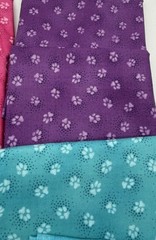 Lot of 20 Half Yards Cotton Fabric Mixed Brands & Themes Cat Paws Floral Solid