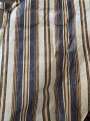 Mill Creek Fabrics Screen Print Zepel Upholstery Fabric Striped Damask 10 Yds