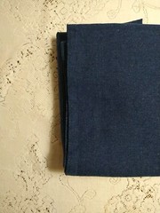 REMNANT Blue Lightweight Wool Fabric 13″ Long x 14″ Wide