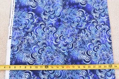 29″ Long, Blues & White Cotton Flannel, JoAnn, Hudson Ohio, V749