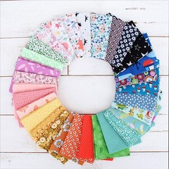 Premium Fat Quarter Bundles – 19 Color Option – 100% Cotton Quilting Fabric Sets