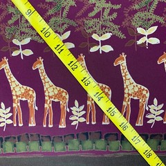 New African Hi Fashion Fabrics 5 yds MuuMuu Kaftan Giraffes Zebras Poly Rayon