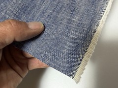 13 oz Japanese Indigo Cotton Heavy Oxford Fabric By The Yard