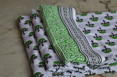 NO TARRIF CHARGES 100% ✅100% Cotton Indian Hand Printed Fabric 7 Yard ZK-21*