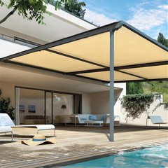 Durable 6′ x 8′ Wheat Shade Fabric with Grommets – Perfect for Outdoor Canopies