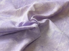 Tie Dye Linen Rayon Dressmaking Fabric Material PURPLE