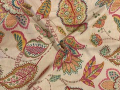 Large Floral Fabric $7/yard 24 Yards Avail, 3 Yd Purchase Minimum