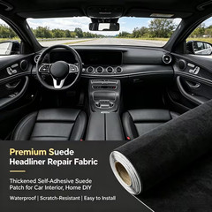 Self Adhesive Suede Headliner Fabric Car Interior Headliner Upholstery DIY Trim