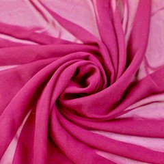 Danielle HOT PINK Polyester Hi-Multi Chiffon Fabric by the Yard – 10075
