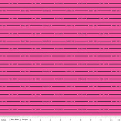 Barbie™ Girl Stripe Hot Pink Cotton Fabric