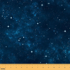 Galaxy Upholstery Fabric by the Yard, Outer Space Starry Sky Indoor Outdoor