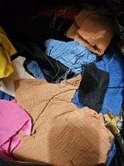 CLOSEOUT EXOTIC FABRIC SCRAPS PER 5 LBS BULK: SILK, CASHMERE, WOOL, COTTON MORE