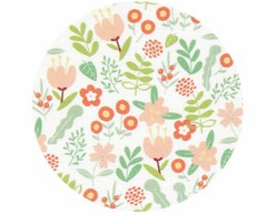 OEKO-TEX Flower Floral Patterned Fabric made in Korea by the Half Yard