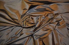 100% Silk Dupioni Brown Drapery Sewing Fabric Home Decor Costuming S6