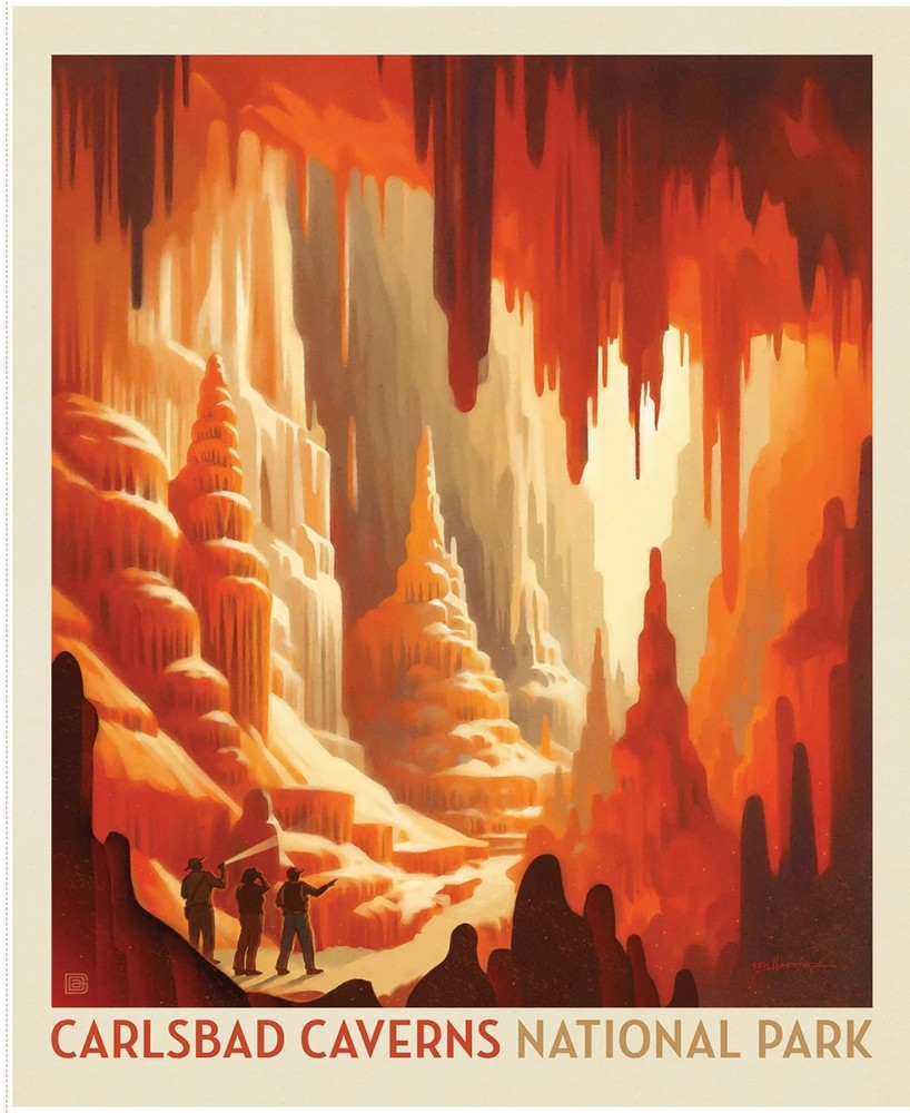 Carlsbad Caverns National Parks 35 1/2in x 43 1/2in Poster Panel