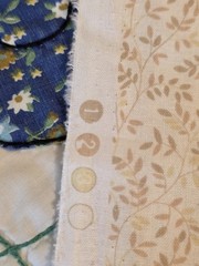 David Textiles, Tiny Leaves Branches, Cotton, Tan, Beige On Cream, 2 Yds