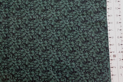 Deep green floral blender cotton quilt fabric FQ J. Beyer RJR Summer Cottage