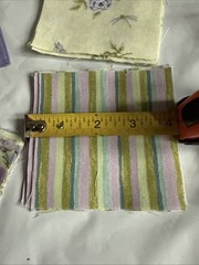 40 4” Purple Spring Colors Florals Stripe Solid Quilt Squares 100% Cotton Fabric